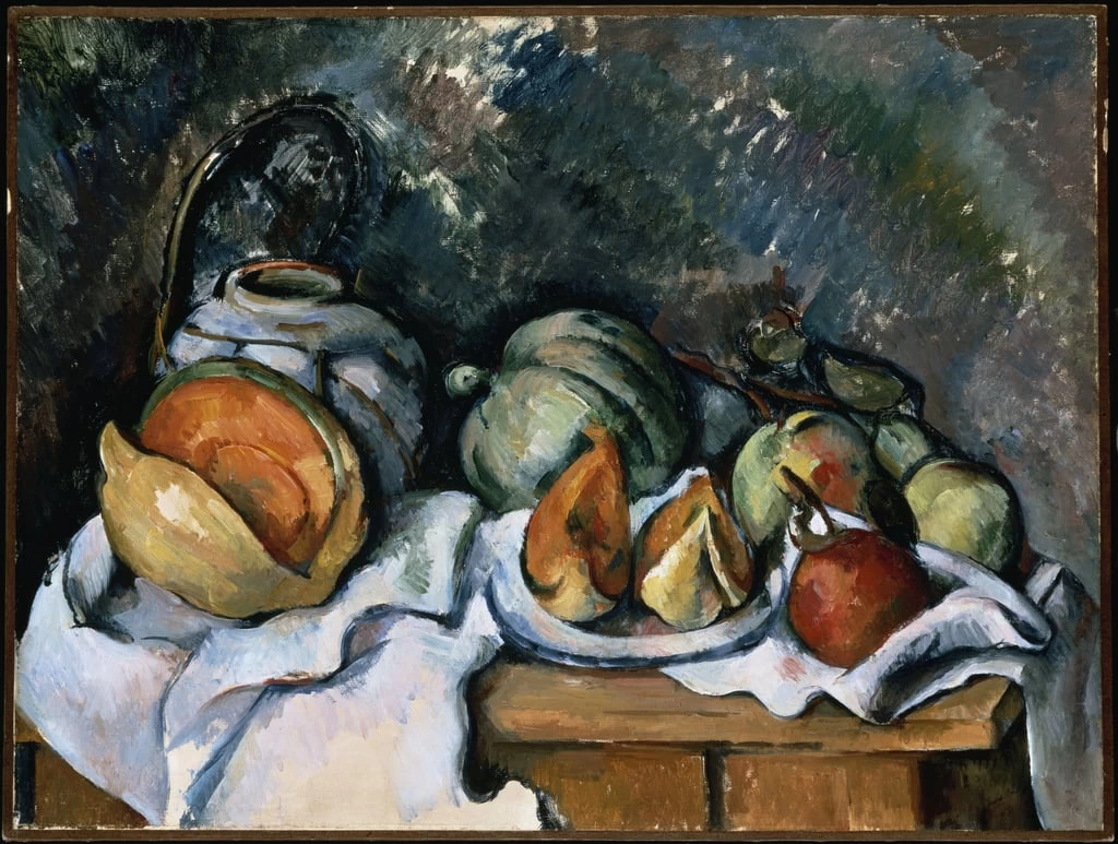 Natura morta con frutta e vaso di zenzero, 1895 ca